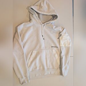 Jordan 23 Engineered Hoodie Light Grey and White Size M